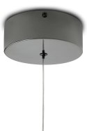 King Home Lampa wisząca sufitowa LED VISTA 80 czarny chrom stal polerowana osłona akryl King Home Lampa wisząca sufitowa LED VISTA 80 czarny chrom stal polerowana osłona akryl
