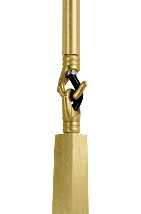 LAMPA WISZĄCA sufitowa CANDELABR 6 ZŁOTA - aluminium, klosze szkło satynowe 6xG9 King Home LAMPA WISZĄCA sufitowa CANDELABR 6 ZŁOTA - aluminium, klosze szkło satynowe 6xG9 King Home