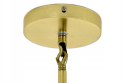 LAMPA WISZĄCA sufitowa CANDELABR 6 ZŁOTA - aluminium, klosze szkło satynowe 6xG9 King Home LAMPA WISZĄCA sufitowa CANDELABR 6 ZŁOTA - aluminium, klosze szkło satynowe 6xG9 King Home