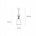King Home Lampa wisząca sufitowa QUEEN 25 złota aluminium tworzywo E27 King Home Lampa wisząca sufitowa QUEEN 25 złota aluminium tworzywo E27