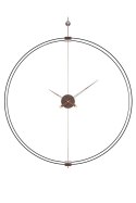 King Home Zegar ścienny DOBLE RING 90 okrągły obręcz ze stali wskazówki drewniane elementy mosiężne King Home Zegar ścienny DOBLE RING 90 okrągły obręcz ze stali wskazówki drewniane elementy mosiężne