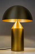 King Home Lampa biurkowa stołowa nocna FUNGO złota - mosiądz metalowa 2xG9