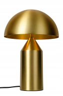 King Home Lampa biurkowa stołowa nocna FUNGO złota - mosiądz metalowa 2xG9