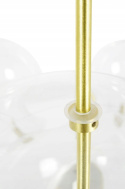King Home Lampa wisząca CAPRI DISC 3 złota - LED anodowane aluminium kuliste klosze szkło transparentny przypomina bańki mydlane King Home Lampa wisząca CAPRI DISC 3 złota - LED anodowane aluminium kuliste klosze szkło transparentny przypomina bańki mydlane