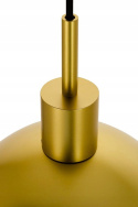 King Home Lampa wisząca sufitowa GLOBO 25 złota - metal mat szkło dymiony E27 King Home Lampa wisząca sufitowa GLOBO 25 złota - metal mat szkło dymiony E27