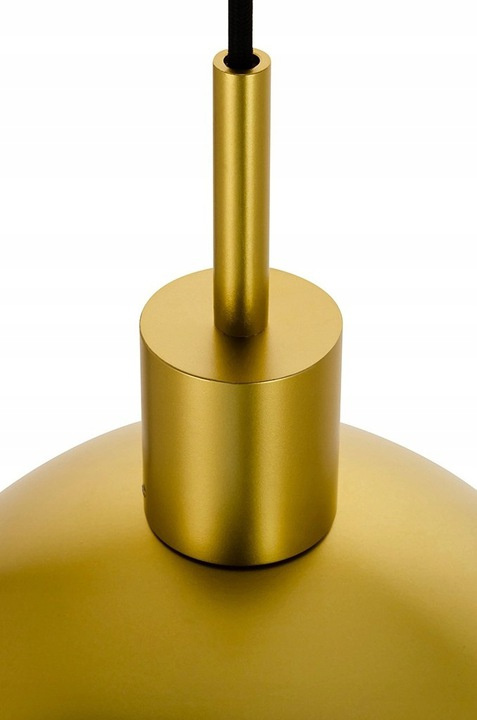 King Home Lampa wisząca sufitowa GLOBO 25 złota - metal mat szkło dymiony E27 King Home Lampa wisząca sufitowa GLOBO 25 złota - metal mat szkło dymiony E27