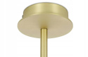 King Home Lampa wisząca LORO 1 metalowa złota - LED klosz biały tworzywo PP w kształcie ptaka