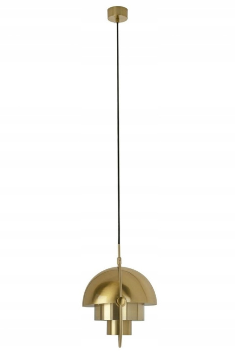 King Home Lampa wisząca VARIA złota - stal nierdzewna ruchomy klosz E27 King Home Lampa wisząca VARIA złota - stal nierdzewna ruchomy klosz E27