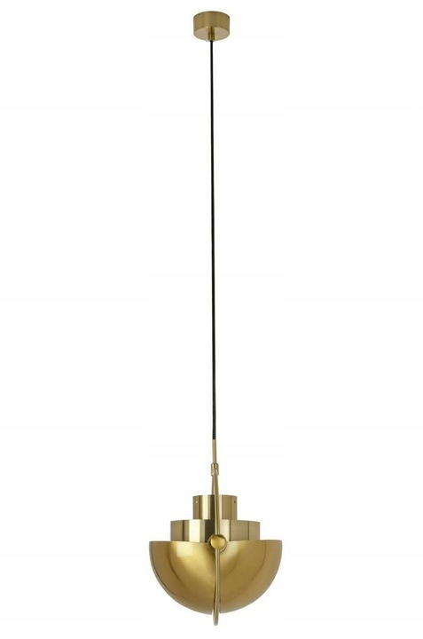 King Home Lampa wisząca VARIA złota - stal nierdzewna ruchomy klosz E27 King Home Lampa wisząca VARIA złota - stal nierdzewna ruchomy klosz E27