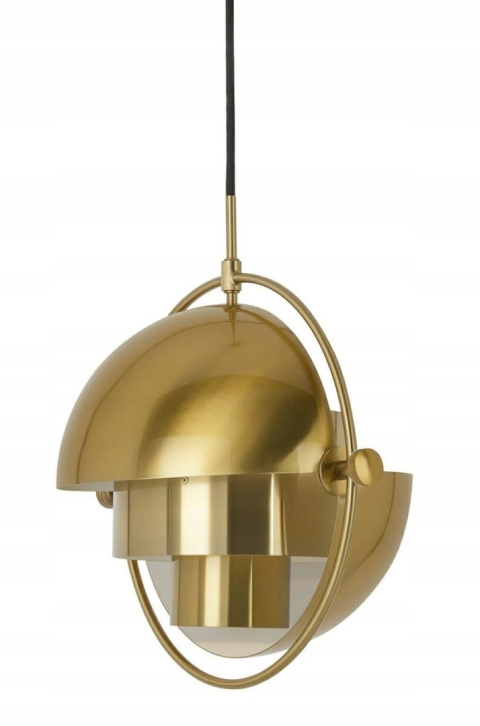King Home Lampa wisząca VARIA złota - stal nierdzewna ruchomy klosz E27 King Home Lampa wisząca VARIA złota - stal nierdzewna ruchomy klosz E27