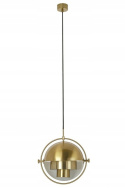 King Home Lampa wisząca VARIA złota - stal nierdzewna ruchomy klosz E27 King Home Lampa wisząca VARIA złota - stal nierdzewna ruchomy klosz E27