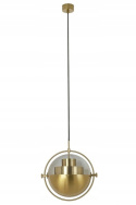 King Home Lampa wisząca VARIA złota - stal nierdzewna ruchomy klosz E27 King Home Lampa wisząca VARIA złota - stal nierdzewna ruchomy klosz E27