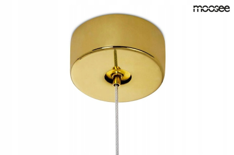 MOOSEE Lampa wisząca RING 90 złota - LED, chromowane złoto MOOSEE Lampa wisząca RING 90 złota - LED, chromowane złoto
