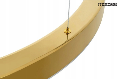 MOOSEE Lampa wisząca RING 90 złota - LED, chromowane złoto MOOSEE Lampa wisząca RING 90 złota - LED, chromowane złoto