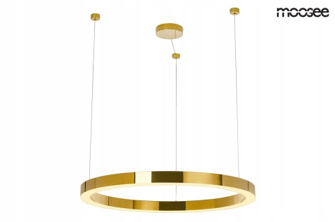 MOOSEE Lampa wisząca RING 90 złota - LED, chromowane złoto MOOSEE Lampa wisząca RING 90 złota - LED, chromowane złoto