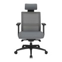 Maduu Studio Fotel biurowy Press szary/szary z zagłów kiem Maduu Studio Fotel biurowy Press szary/szary z zagłów kiem