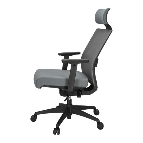 Maduu Studio Fotel biurowy Press szary/szary z zagłów kiem Maduu Studio Fotel biurowy Press szary/szary z zagłów kiem