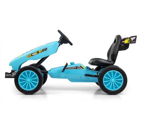 Milly Mally Pojazd Gokart na pedały Rocket Ocean Niebieski aerodynamiczna sylwetka regulowane sportowe siedzisko hamulec 3 lata+ Milly Mally Pojazd Gokart na pedały Rocket Ocean Niebieski aerodynamiczna sylwetka regulowane sportowe siedzisko hamulec 3 lata+