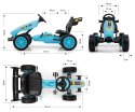Milly Mally Pojazd Gokart na pedały Rocket Ocean Niebieski aerodynamiczna sylwetka regulowane sportowe siedzisko hamulec 3 lata+ Milly Mally Pojazd Gokart na pedały Rocket Ocean Niebieski aerodynamiczna sylwetka regulowane sportowe siedzisko hamulec 3 lata+