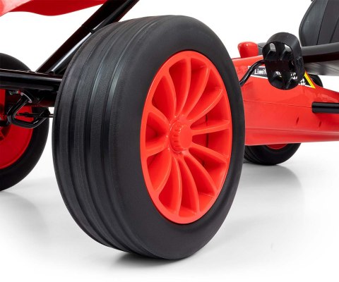Milly Mally Pojazd Gokart na pedały Rocket Red Czerwony aerodynamiczna sylwetka regulowane sportowe siedzisko hamulec 3 lata+ Milly Mally Pojazd Gokart na pedały Rocket Red Czerwony aerodynamiczna sylwetka regulowane sportowe siedzisko hamulec 3 lata+