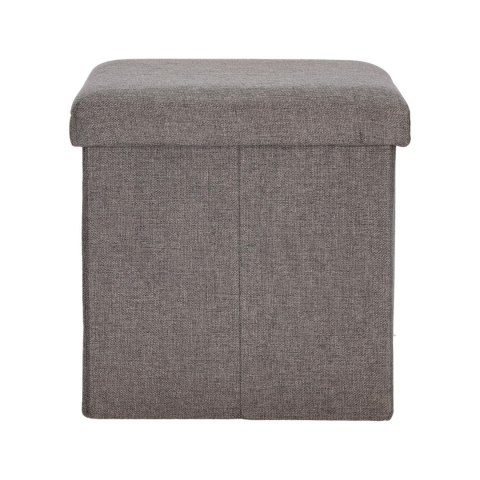 Intesi Pufa składana Intesi Vels Vintage szara tkanina z miejscem do przechowywania organizer wewnątrz tkanina czarna Intesi Pufa składana Intesi Vels Vintage szara tkanina z miejscem do przechowywania organizer wewnątrz tkanina czarna