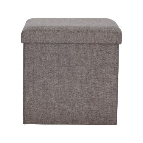 Intesi Pufa składana Intesi Vels Vintage szara tkanina z miejscem do przechowywania organizer wewnątrz tkanina czarna Intesi Pufa składana Intesi Vels Vintage szara tkanina z miejscem do przechowywania organizer wewnątrz tkanina czarna