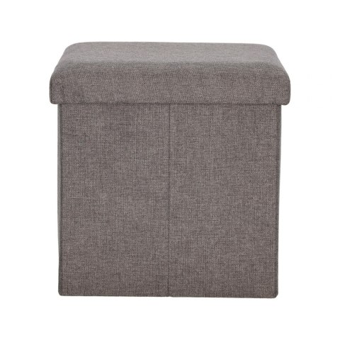 Intesi Pufa składana Intesi Vels Vintage szara tkanina z miejscem do przechowywania organizer wewnątrz tkanina czarna Intesi Pufa składana Intesi Vels Vintage szara tkanina z miejscem do przechowywania organizer wewnątrz tkanina czarna