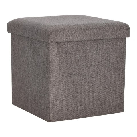Intesi Pufa składana Intesi Vels Vintage szara tkanina z miejscem do przechowywania organizer wewnątrz tkanina czarna Intesi Pufa składana Intesi Vels Vintage szara tkanina z miejscem do przechowywania organizer wewnątrz tkanina czarna
