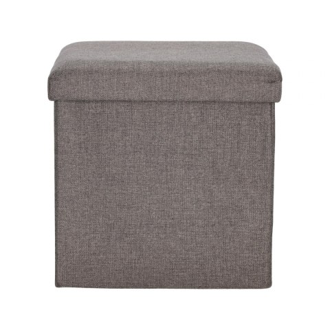 Intesi Pufa składana Intesi Vels Vintage szara tkanina z miejscem do przechowywania organizer wewnątrz tkanina czarna Intesi Pufa składana Intesi Vels Vintage szara tkanina z miejscem do przechowywania organizer wewnątrz tkanina czarna