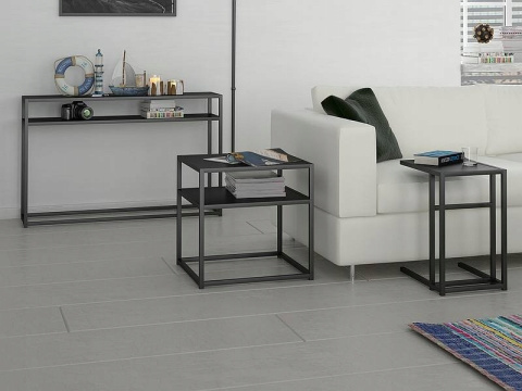 SIGNAL KONSOLKA SYMPHONY C BLAT PŁYTA LAMINOWANA CZARNY/ STELAŻ CZARNY METAL 110X30 Z PÓŁKĄ SIGNAL KONSOLKA SYMPHONY C BLAT PŁYTA LAMINOWANA CZARNY/ STELAŻ CZARNY METAL 110X30 Z PÓŁKĄ