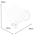 King Home Kinkiet BUTTERFLY S LED różowe złoto metal akryl transparentny