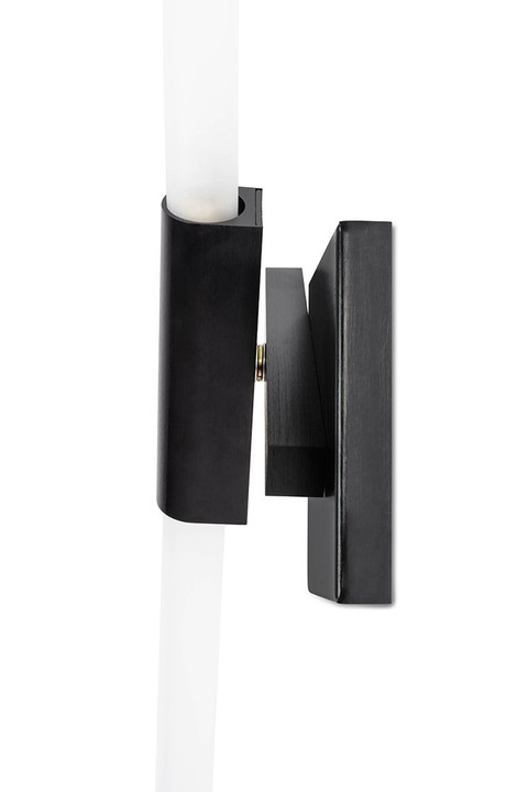 King Home Kinkiet CANDELABR WALL czarny - aluminium, klosze szkło satynowe King Home Kinkiet CANDELABR WALL czarny - aluminium, klosze szkło satynowe