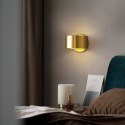 King Home Kinkiet Lampa ścienna ARRO złota metalowa E27 prosta i nowoczesna do domu i do lokalu hotelu