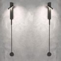 King Home Kinkiet Lampa ścienna LED CLARID BLACK czarna aluminium stal klosz regulowany do wnętrz klasycznych i nowoczesnych King Home Kinkiet Lampa ścienna LED CLARID BLACK czarna aluminium stal klosz regulowany do wnętrz klasycznych i nowoczesnych