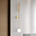 KINKIET LAMPA ŚCIENNA LED LUCCA STAL ZŁOTA kulisty klosz SZKŁO MLECZNE 2 x G9 King Home KINKIET LAMPA ŚCIENNA LED LUCCA STAL ZŁOTA kulisty klosz SZKŁO MLECZNE 2 x G9 King Home