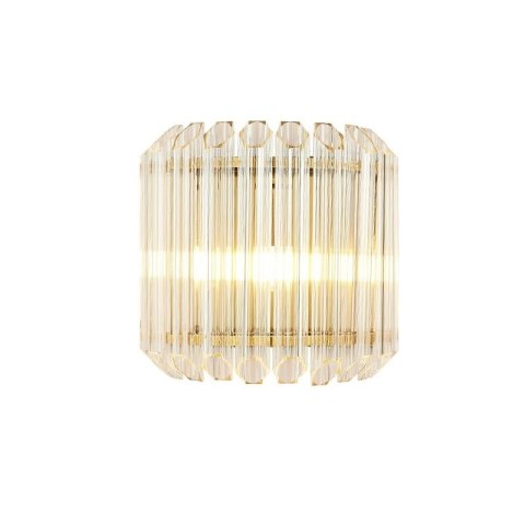 King Home Kinkiet Lampa ścienna PALACE złota metal kryształ bezbarwny 2xE14 King Home Kinkiet Lampa ścienna PALACE złota metal kryształ bezbarwny 2xE14