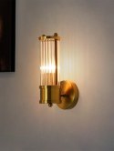 King Home Lampa ścienna Kinkiet PILAR stal złota Bezbarwny kryształ E14 King Home Lampa ścienna Kinkiet PILAR stal złota Bezbarwny kryształ E14