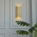 LAMPA ŚCIENNA KINKIET TUBO King Home ZŁOTA stal nierdzewna 2xE14 LAMPA ŚCIENNA KINKIET TUBO King Home ZŁOTA stal nierdzewna 2xE14