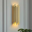 LAMPA ŚCIENNA KINKIET TUBO King Home ZŁOTA stal nierdzewna 2xE14 LAMPA ŚCIENNA KINKIET TUBO King Home ZŁOTA stal nierdzewna 2xE14