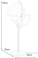 King Home Lampa stołowa nocna VARIA złota - stal węglowa - ruchomy kulisty klosz King Home Lampa stołowa nocna VARIA złota - stal węglowa - ruchomy kulisty klosz