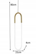 King Home Lampa wisząca sufitowa PUZO LED L antyczny mosiądz stal King Home Lampa wisząca sufitowa PUZO LED L antyczny mosiądz stal