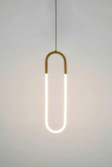 King Home Lampa wisząca sufitowa PUZO LED L antyczny mosiądz stal King Home Lampa wisząca sufitowa PUZO LED L antyczny mosiądz stal