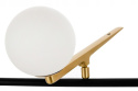 King Home Lampa wisząca TWEETY 120 czarny metal złoty aluminium klosze szkło mleczny King Home Lampa wisząca TWEETY 120 czarny metal złoty aluminium klosze szkło mleczny
