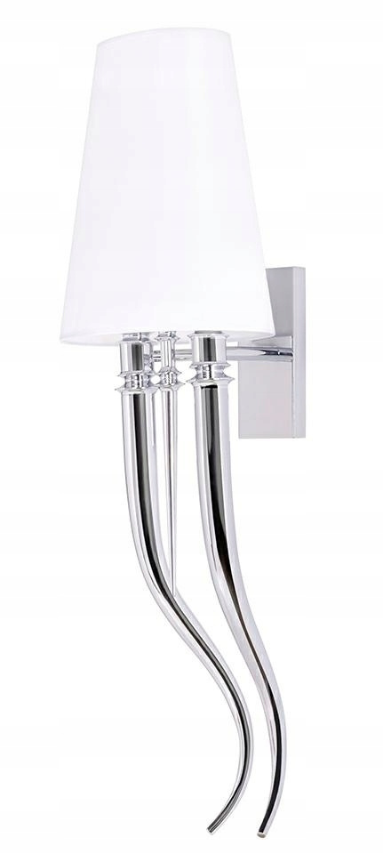 King Home Kinkiet DEVIL WALL 2 - stal węglowa chrom, tkanina PVC biały E27 King Home Kinkiet DEVIL WALL 2 - stal węglowa chrom, tkanina PVC biały E27