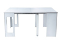 SIGNAL KONSOLKA STÓŁ do jadalni RENO BIAŁY MAT 60(300)X90 - rozkładany, prostokątny, laminowana płyta MDF, biały matowy SIGNAL KONSOLKA STÓŁ do jadalni RENO BIAŁY MAT 60(300)X90 - rozkładany, prostokątny, laminowana płyta MDF, biały matowy