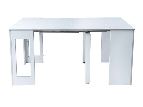 SIGNAL KONSOLKA STÓŁ do jadalni RENO BIAŁY MAT 60(300)X90 - rozkładany, prostokątny, laminowana płyta MDF, biały matowy SIGNAL KONSOLKA STÓŁ do jadalni RENO BIAŁY MAT 60(300)X90 - rozkładany, prostokątny, laminowana płyta MDF, biały matowy