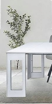 SIGNAL KONSOLKA STÓŁ do jadalni RENO BIAŁY MAT 60(300)X90 - rozkładany, prostokątny, laminowana płyta MDF, biały matowy SIGNAL KONSOLKA STÓŁ do jadalni RENO BIAŁY MAT 60(300)X90 - rozkładany, prostokątny, laminowana płyta MDF, biały matowy