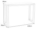 SIGNAL KONSOLKA UMBERTO K OKLEINA NATURALNA DĄB/CZARNY METAL 120X36 SIGNAL KONSOLKA UMBERTO K OKLEINA NATURALNA DĄB/CZARNY METAL 120X36