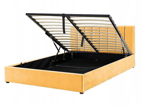 SIGNAL ŁÓŻKO MONTREAL VELVET 160X200 KOLOR CURRY TAP.193 Z POJEMNIKIEM NA POŚCIEL SIGNAL ŁÓŻKO MONTREAL VELVET 160X200 KOLOR CURRY TAP.193 Z POJEMNIKIEM NA POŚCIEL