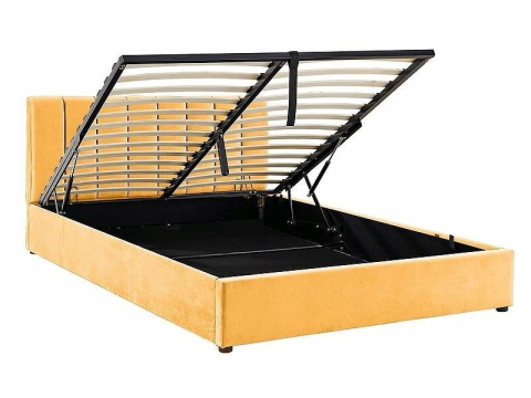 SIGNAL ŁÓŻKO MONTREAL VELVET 160X200 KOLOR CURRY TAP.193 Z POJEMNIKIEM NA POŚCIEL SIGNAL ŁÓŻKO MONTREAL VELVET 160X200 KOLOR CURRY TAP.193 Z POJEMNIKIEM NA POŚCIEL